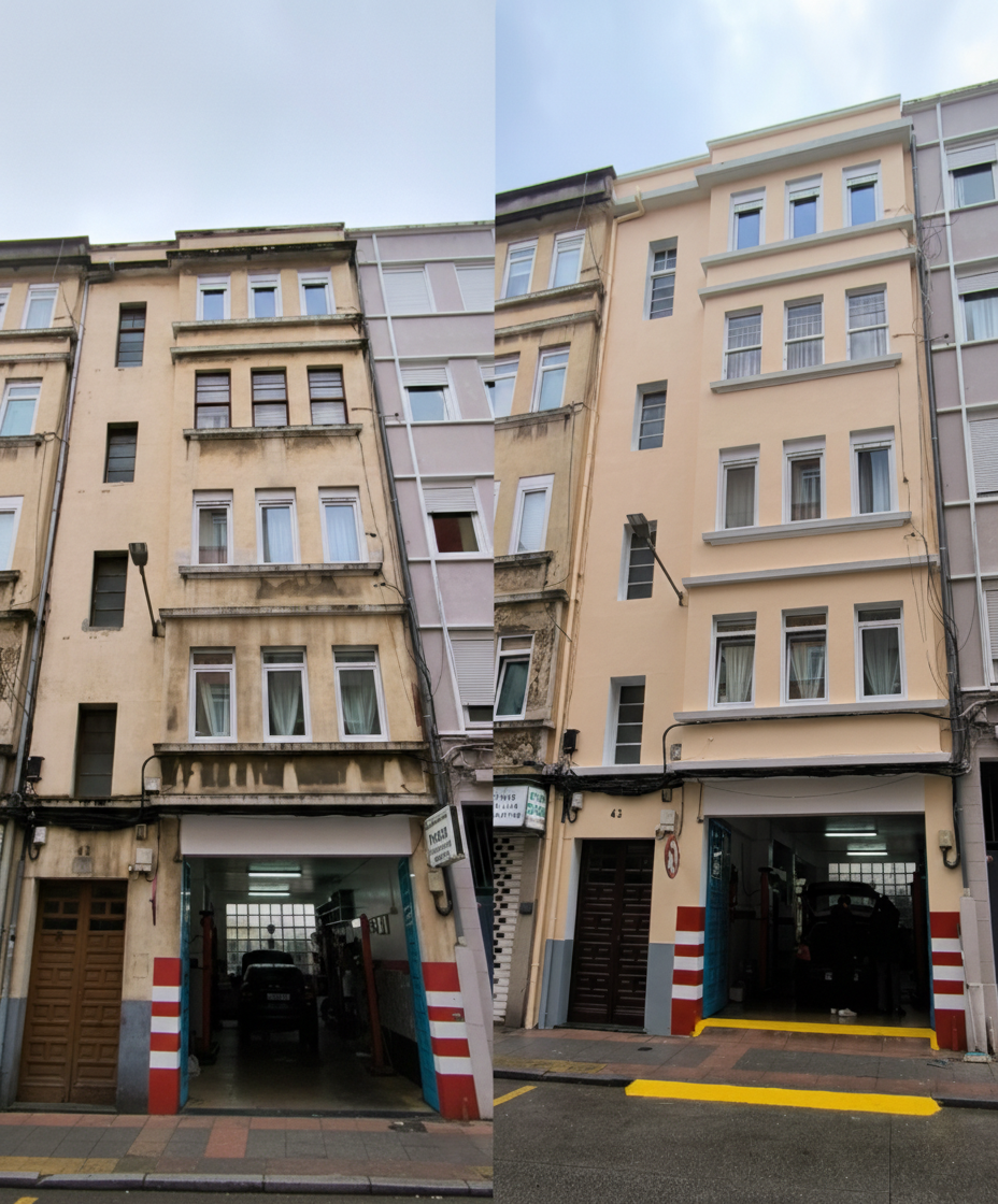 Rehabilitación fachada histórica